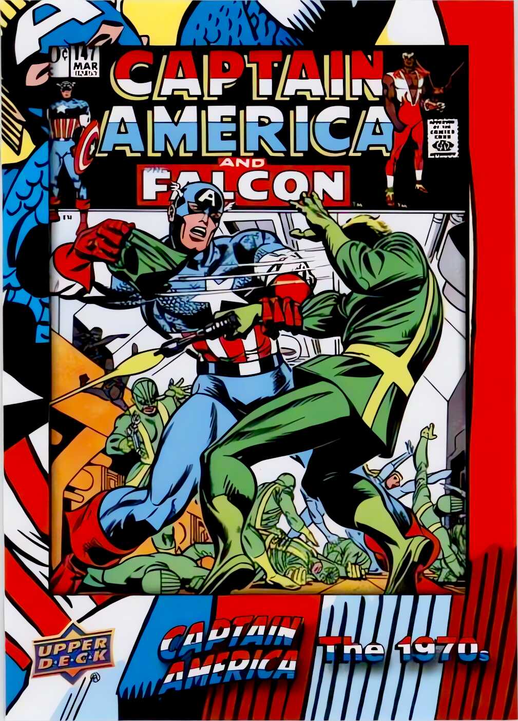 Captain America surrenders to the officers in a ca
