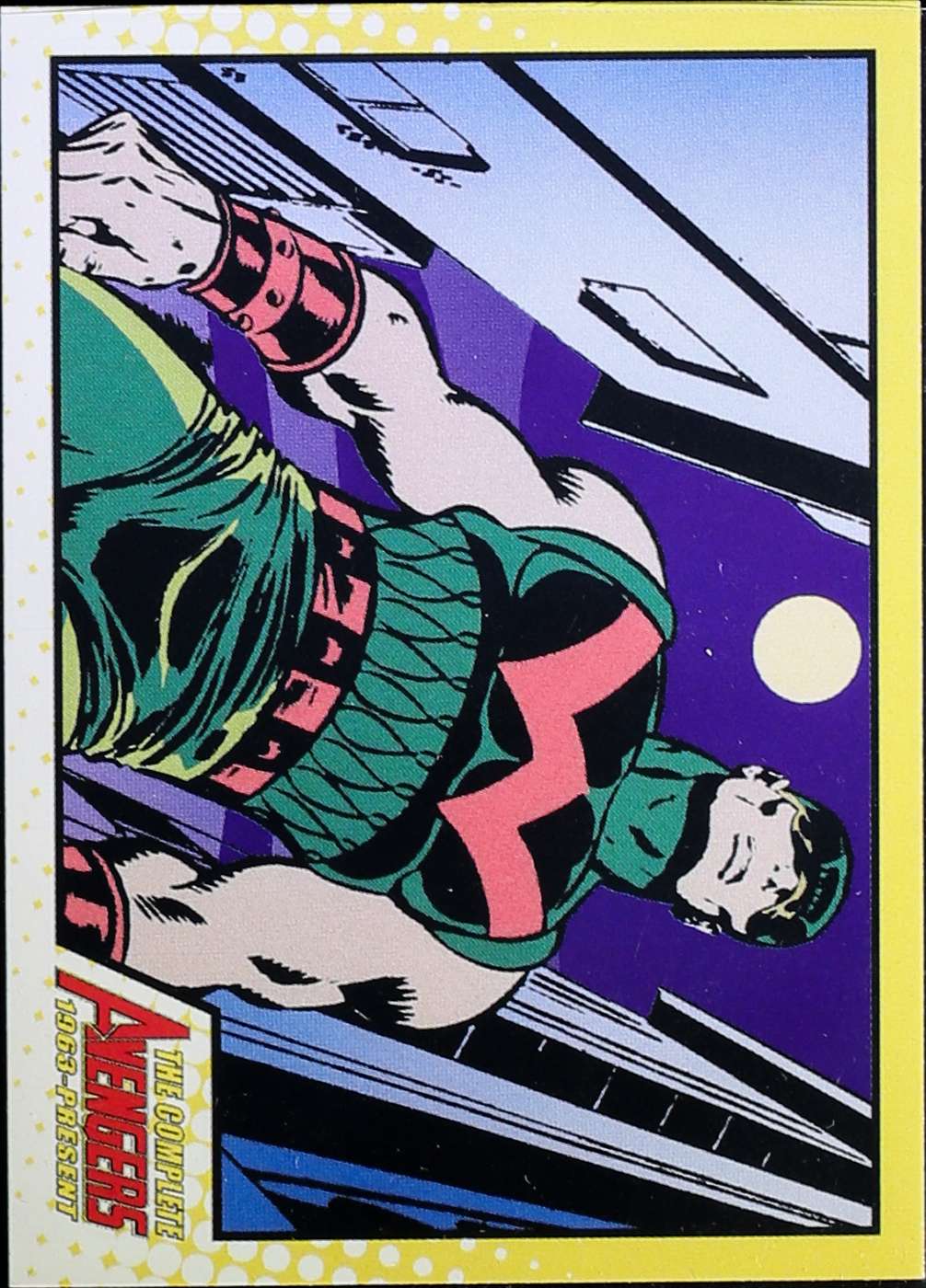 On the crowded street stood Wonder Man, back f