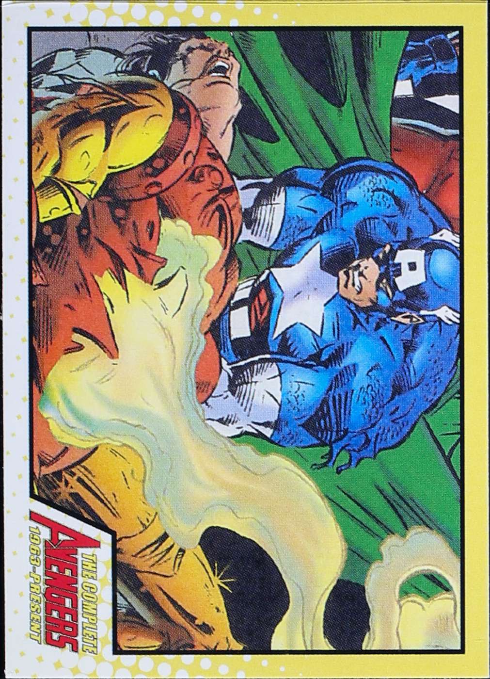 Iron Man, mentally corrupted by Kang, turned a