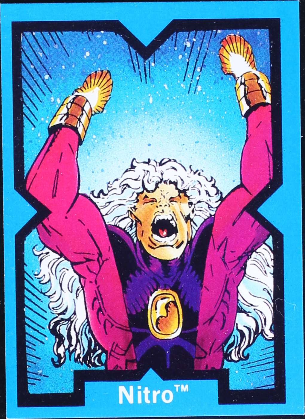 X-Force (On the back showing the location of headquarters)