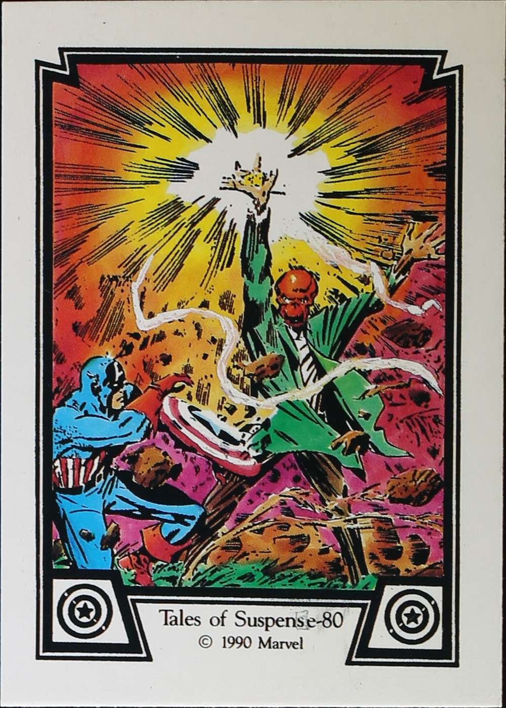 Crossbones distracts Captain America from the trig