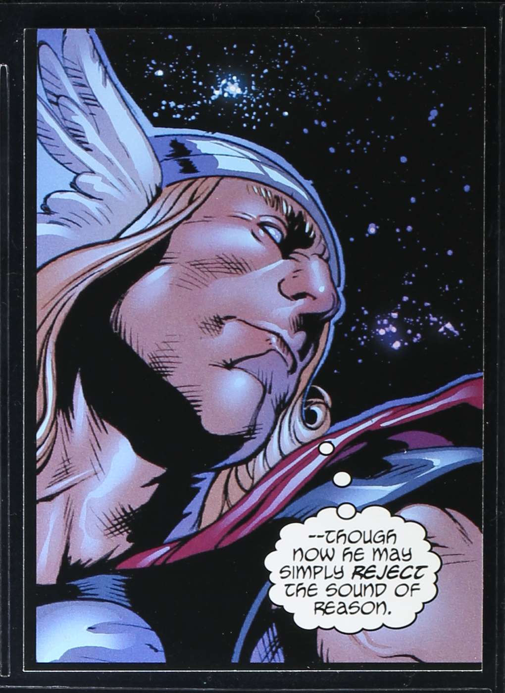 --Though now he may simply reject the sound of