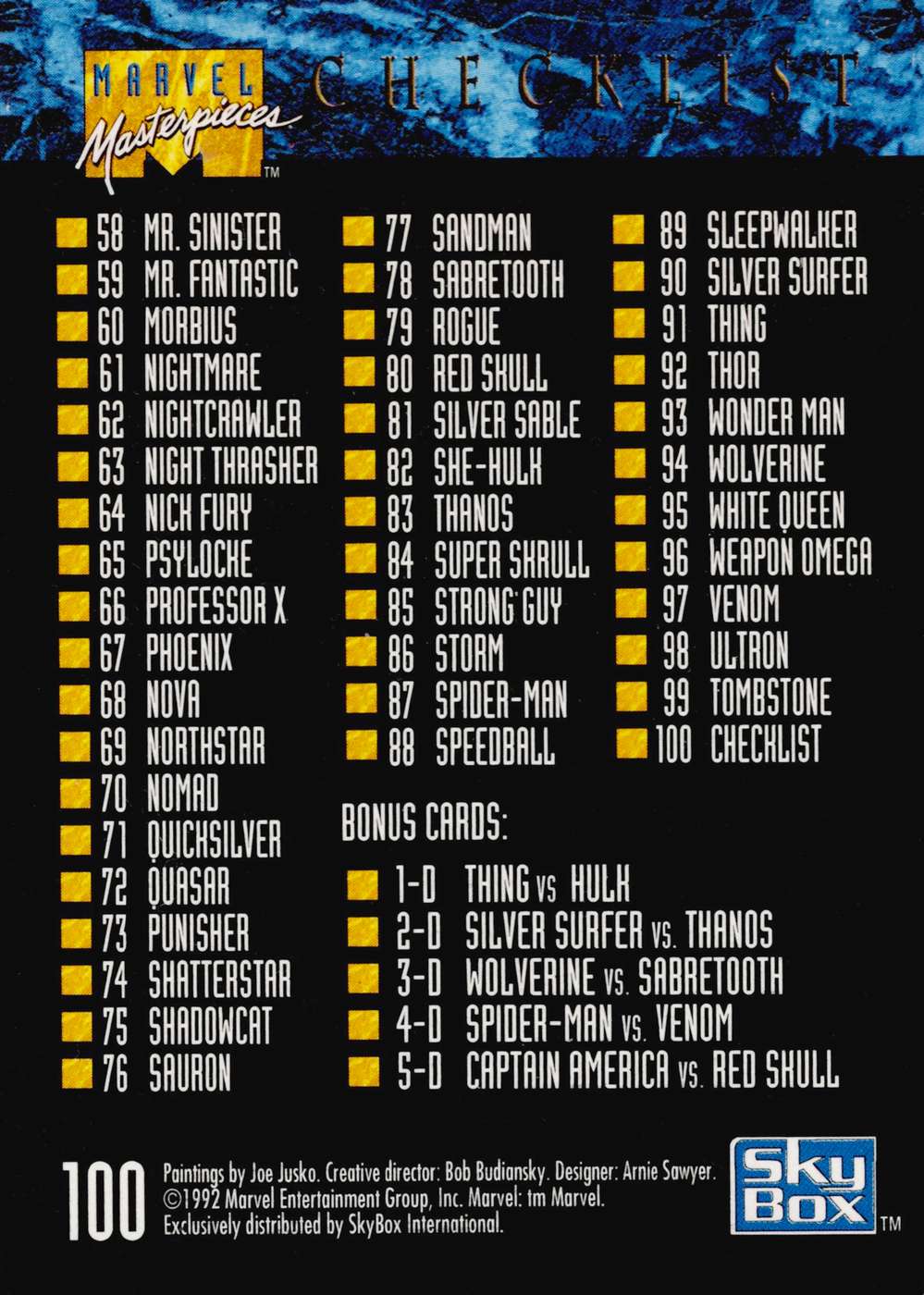 Checklist