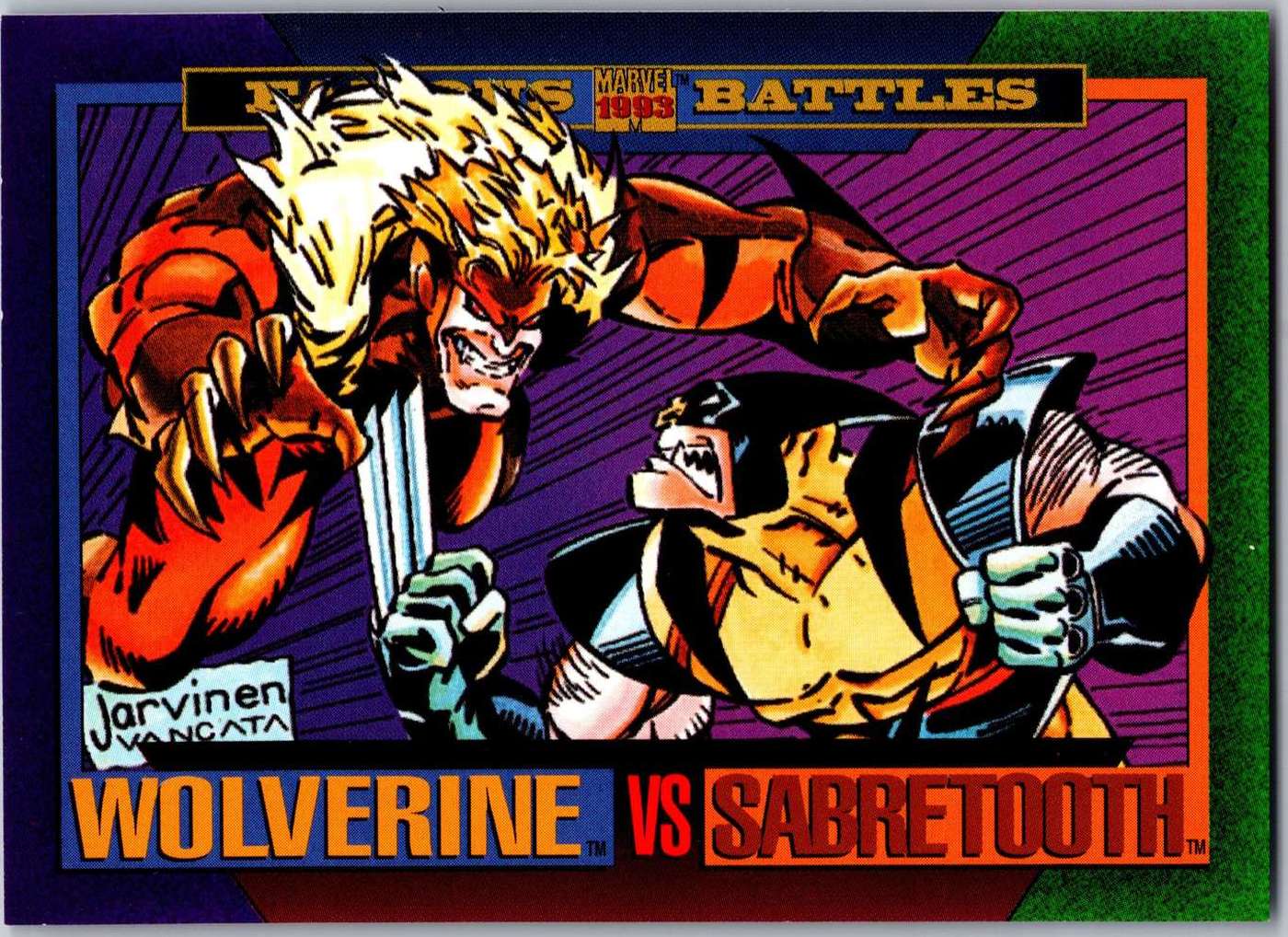 Wolverine vs Sabretooth