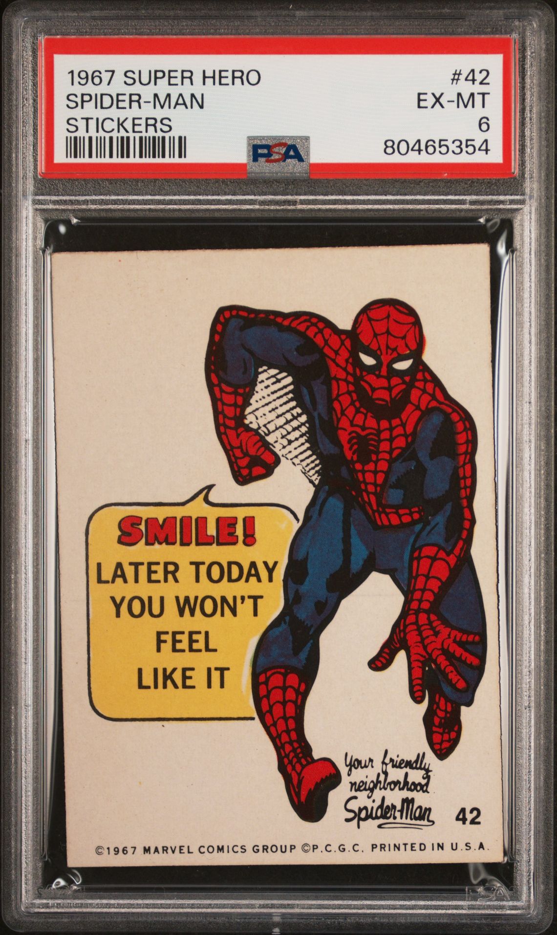 Spider-Man - Smile! Later today you won't feel like it.