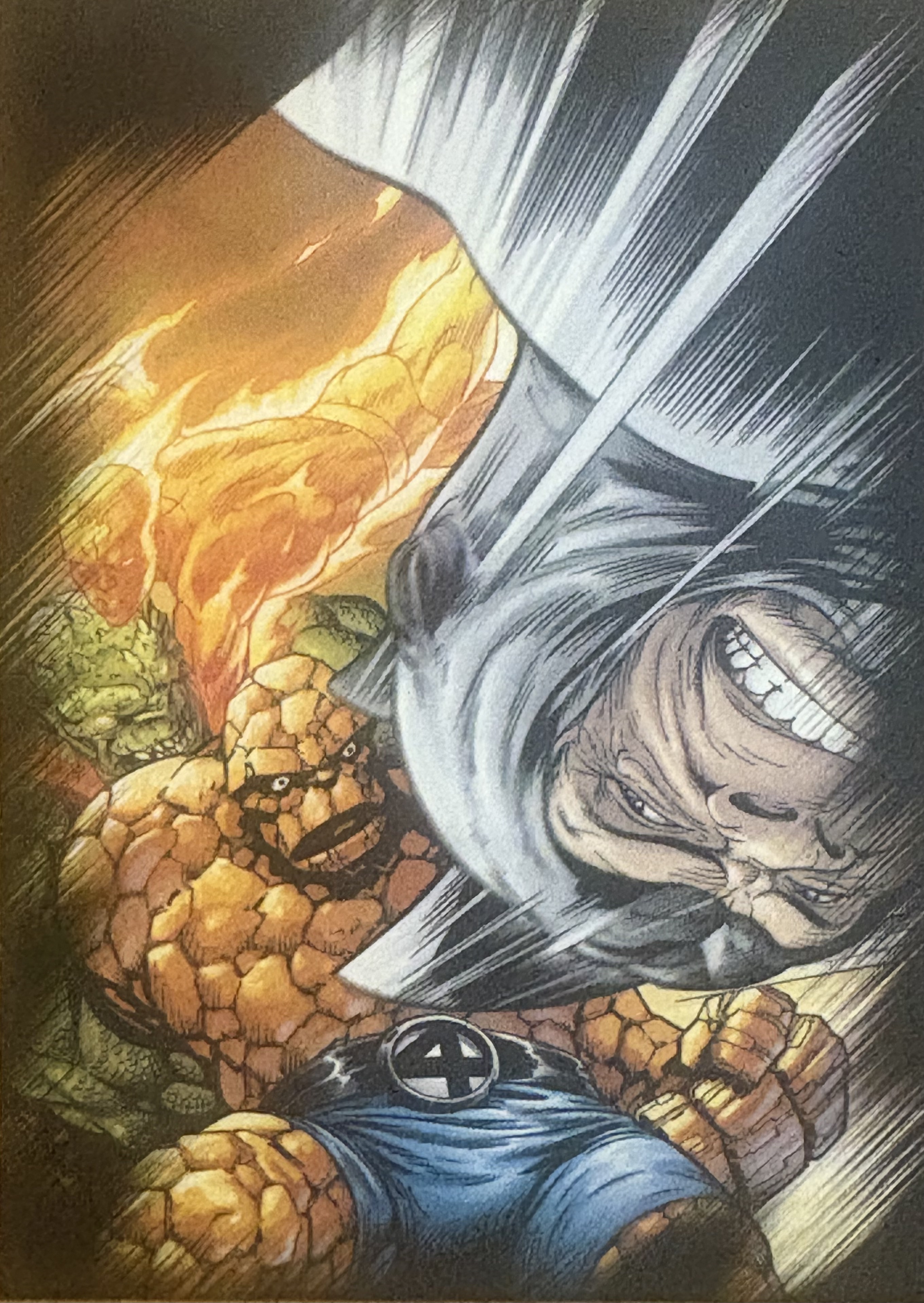 Thing & Human Torch vs. Rhino & Abomination